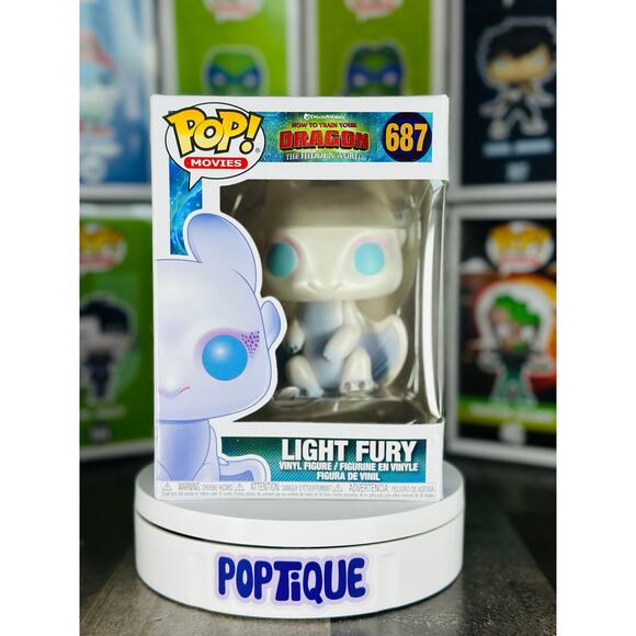 How to Train Your Dragon 3 Light Fury Funko Pop! #687 - Picture 1 of 6